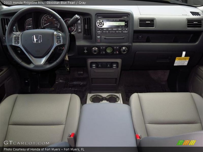 Obsidian Blue Pearl / Gray 2013 Honda Ridgeline RTL