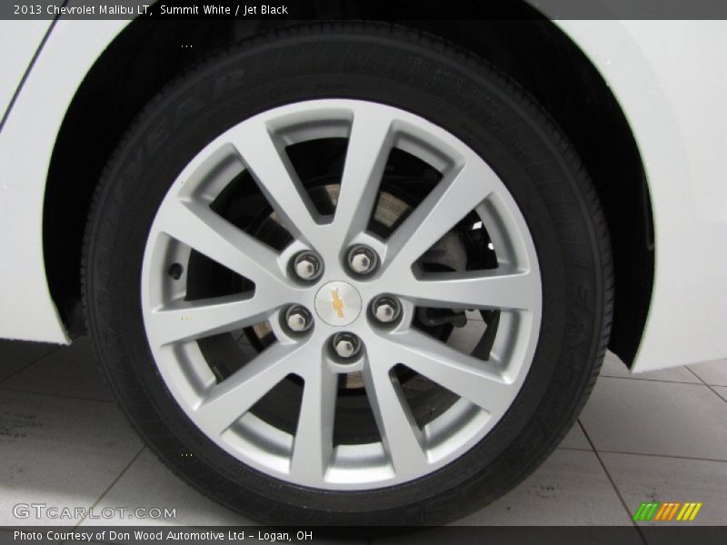 Summit White / Jet Black 2013 Chevrolet Malibu LT