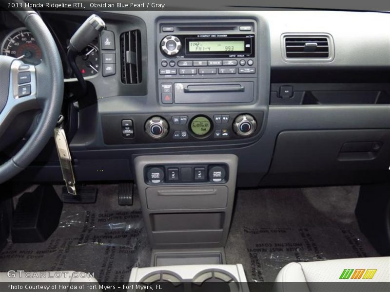 Obsidian Blue Pearl / Gray 2013 Honda Ridgeline RTL