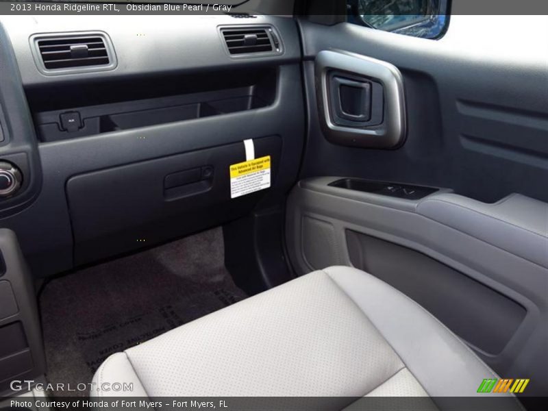 Obsidian Blue Pearl / Gray 2013 Honda Ridgeline RTL