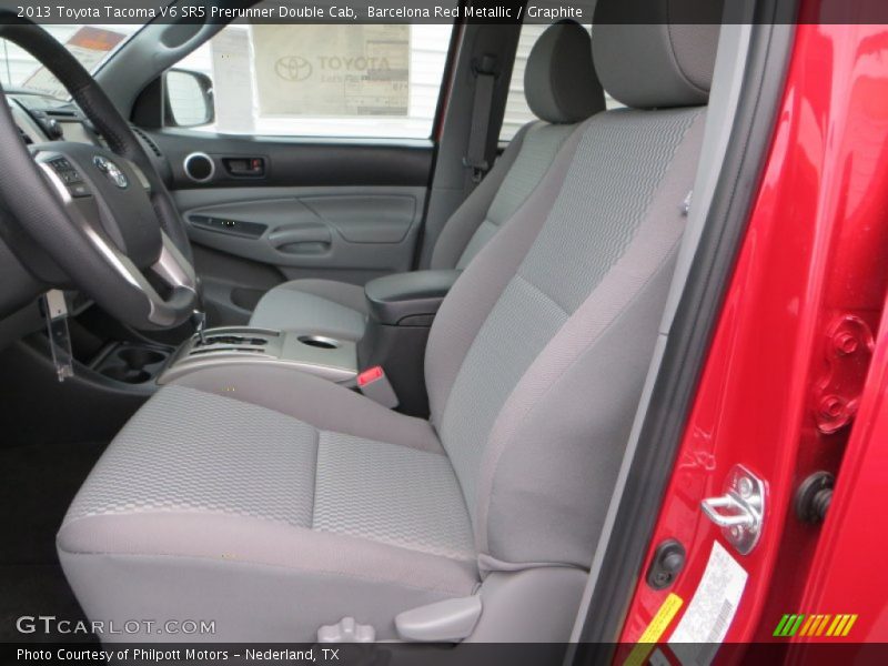 Front Seat of 2013 Tacoma V6 SR5 Prerunner Double Cab