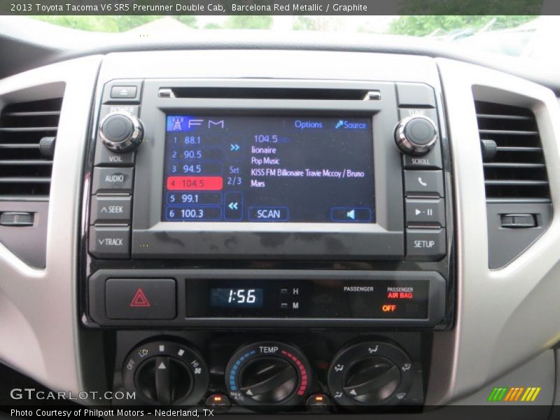 Controls of 2013 Tacoma V6 SR5 Prerunner Double Cab