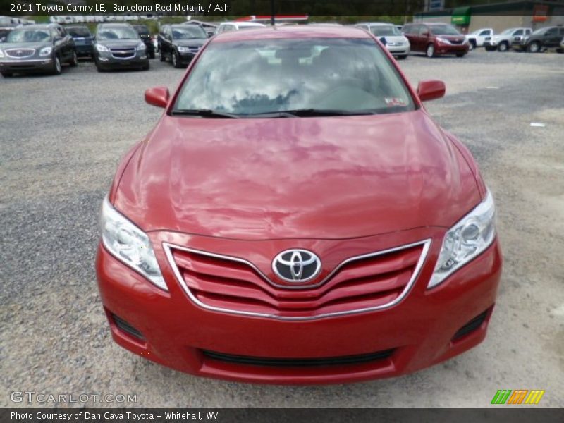 Barcelona Red Metallic / Ash 2011 Toyota Camry LE