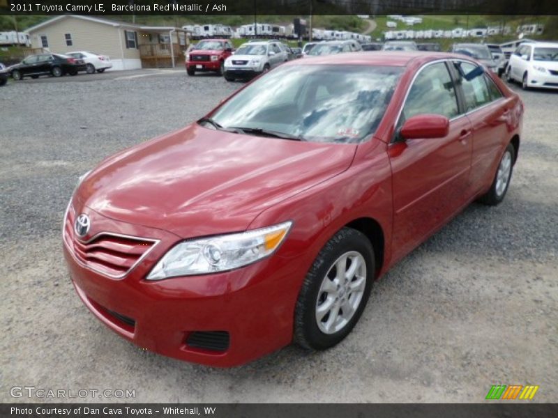 Barcelona Red Metallic / Ash 2011 Toyota Camry LE