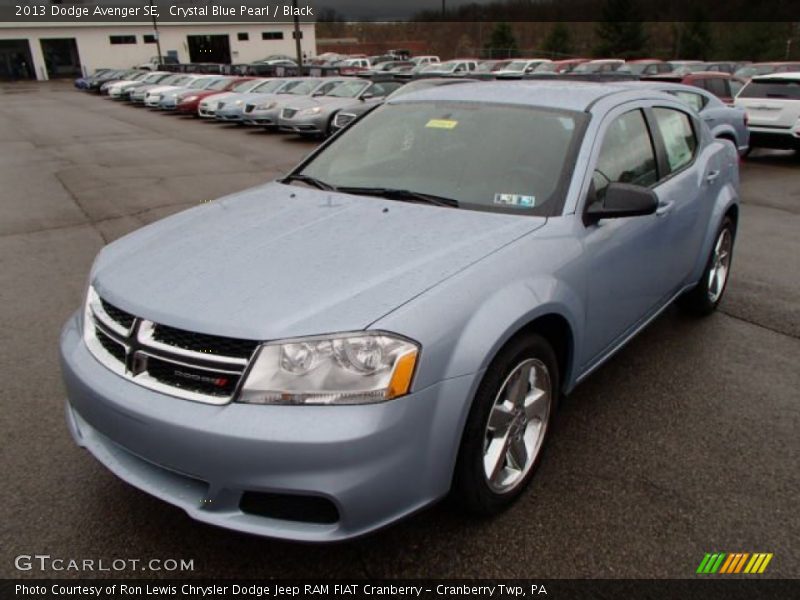 Crystal Blue Pearl / Black 2013 Dodge Avenger SE