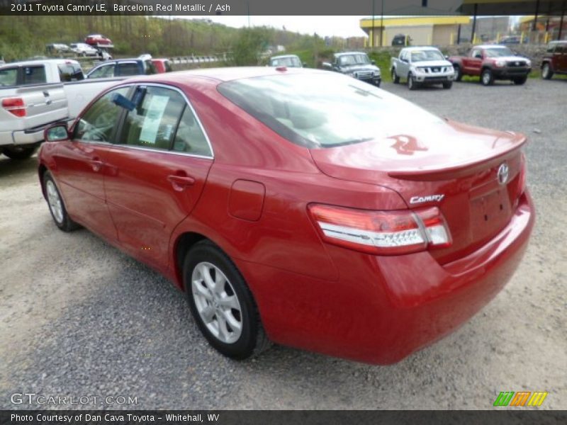 Barcelona Red Metallic / Ash 2011 Toyota Camry LE