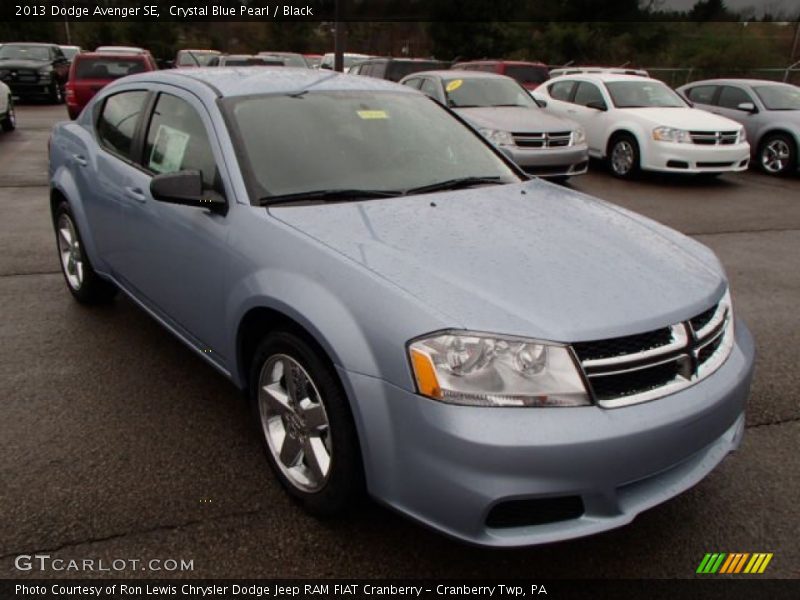 Crystal Blue Pearl / Black 2013 Dodge Avenger SE