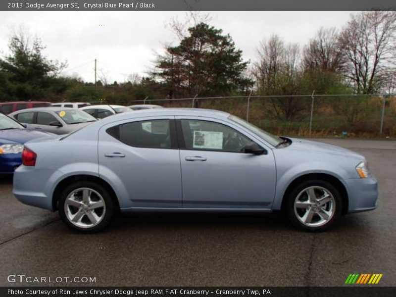 Crystal Blue Pearl / Black 2013 Dodge Avenger SE