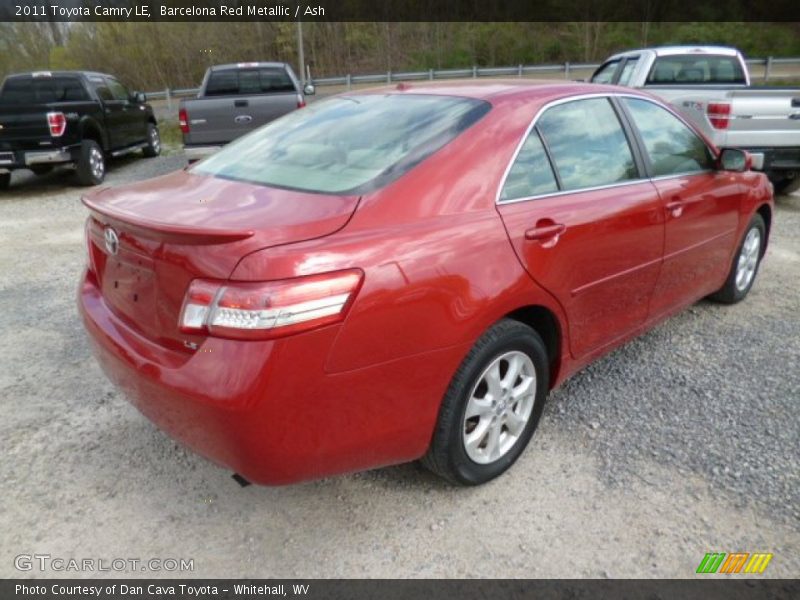 Barcelona Red Metallic / Ash 2011 Toyota Camry LE