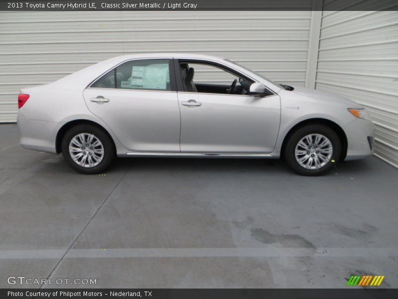 Classic Silver Metallic / Light Gray 2013 Toyota Camry Hybrid LE