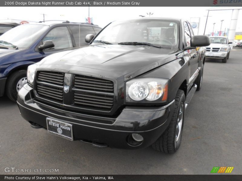 Black / Medium Slate Gray 2006 Dodge Dakota Night Runner Club Cab 4x4