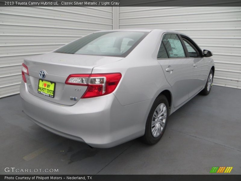 Classic Silver Metallic / Light Gray 2013 Toyota Camry Hybrid LE