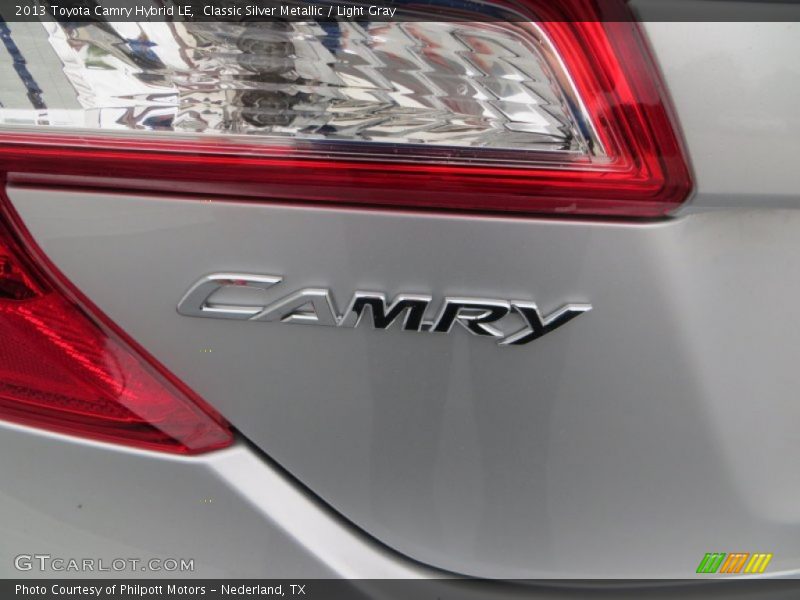 Classic Silver Metallic / Light Gray 2013 Toyota Camry Hybrid LE