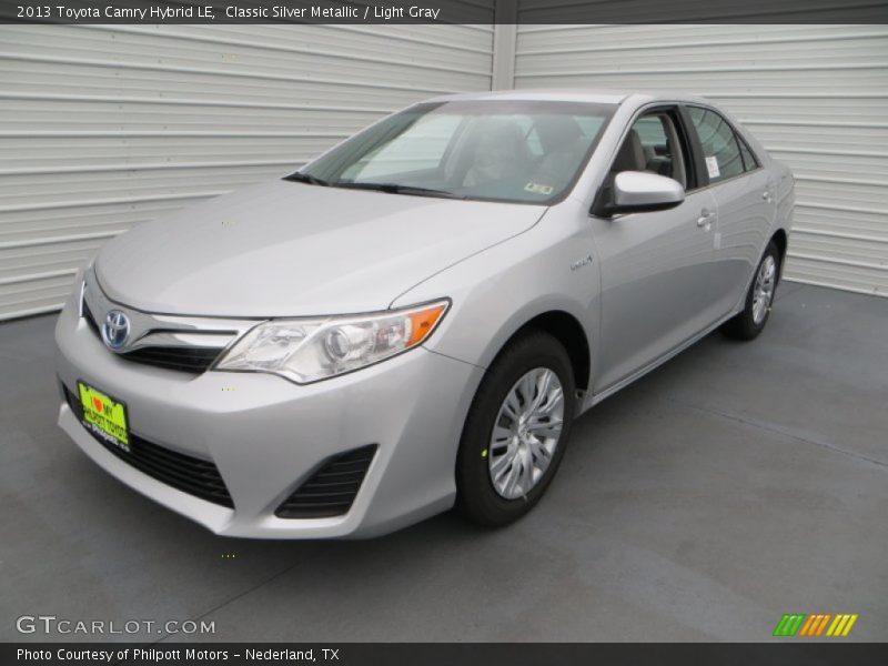Classic Silver Metallic / Light Gray 2013 Toyota Camry Hybrid LE