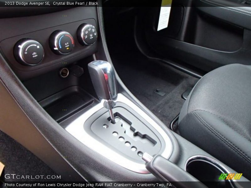 Crystal Blue Pearl / Black 2013 Dodge Avenger SE