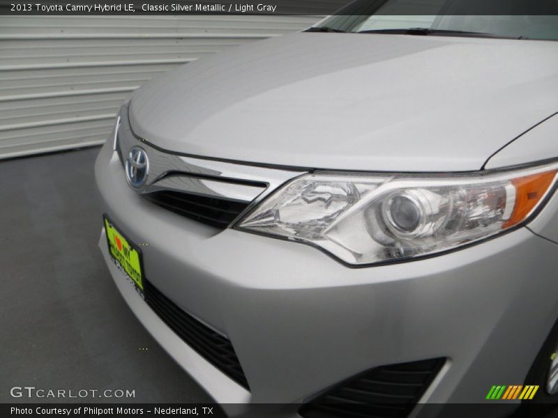 Classic Silver Metallic / Light Gray 2013 Toyota Camry Hybrid LE