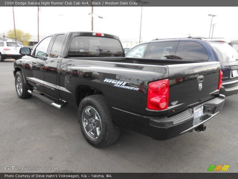 Black / Medium Slate Gray 2006 Dodge Dakota Night Runner Club Cab 4x4