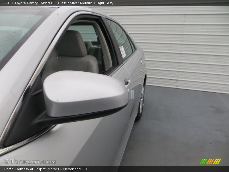 Classic Silver Metallic / Light Gray 2013 Toyota Camry Hybrid LE