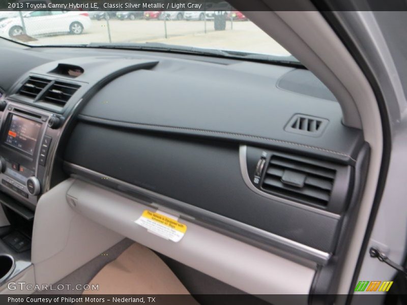 Classic Silver Metallic / Light Gray 2013 Toyota Camry Hybrid LE