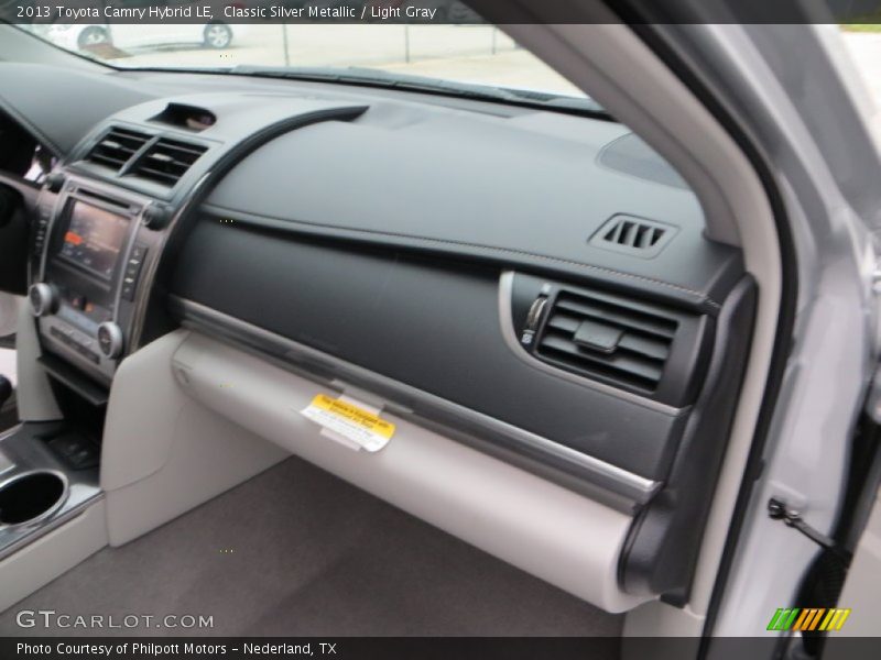 Classic Silver Metallic / Light Gray 2013 Toyota Camry Hybrid LE