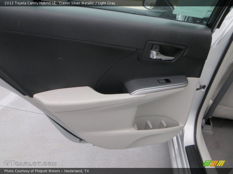 Classic Silver Metallic / Light Gray 2013 Toyota Camry Hybrid LE