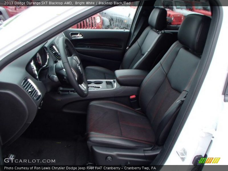  2013 Durango SXT Blacktop AWD Blacktop Black/Red Interior