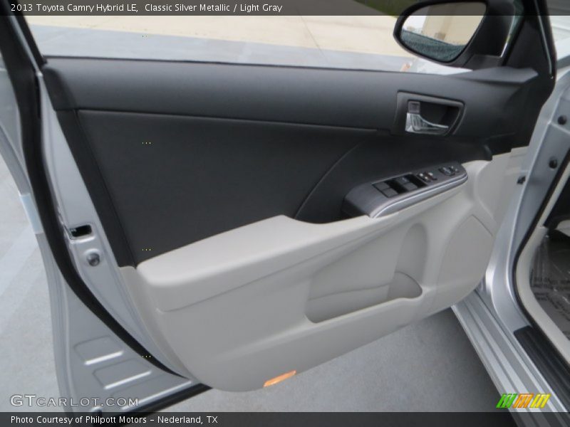Classic Silver Metallic / Light Gray 2013 Toyota Camry Hybrid LE