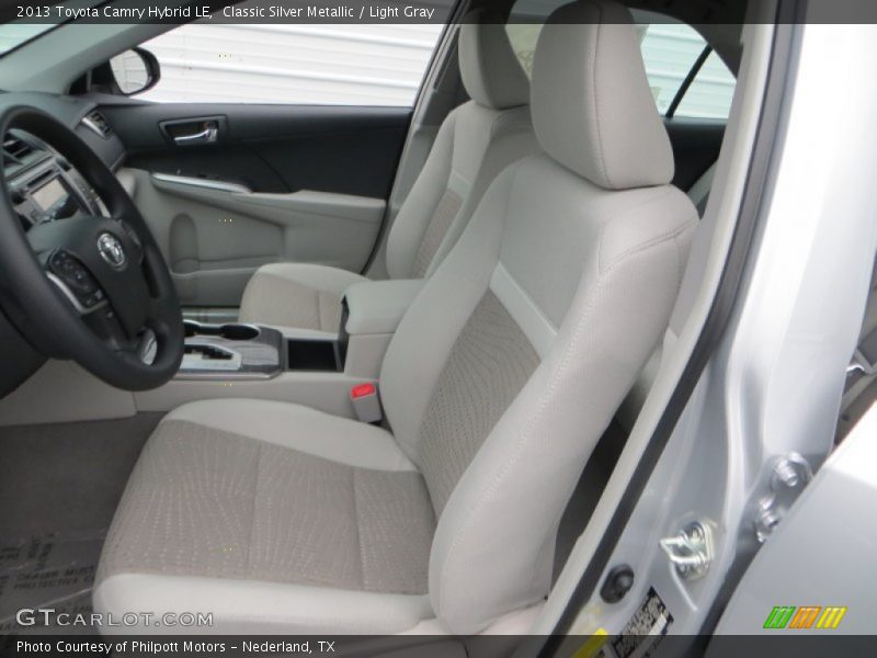 Classic Silver Metallic / Light Gray 2013 Toyota Camry Hybrid LE