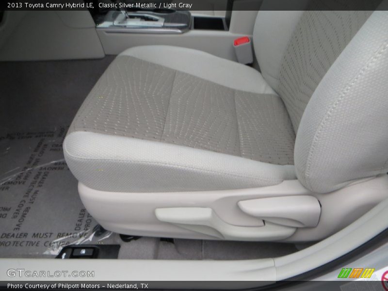 Classic Silver Metallic / Light Gray 2013 Toyota Camry Hybrid LE