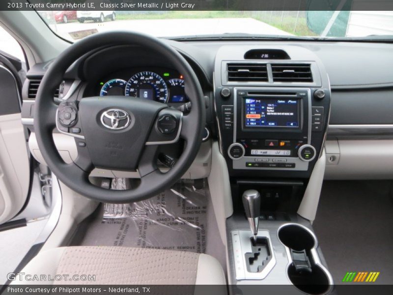 Classic Silver Metallic / Light Gray 2013 Toyota Camry Hybrid LE