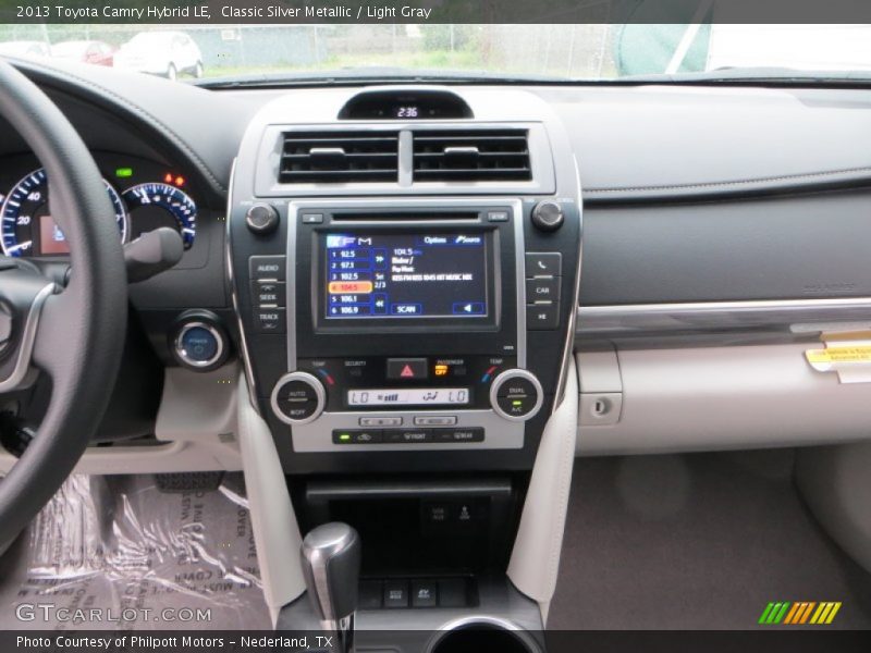 Classic Silver Metallic / Light Gray 2013 Toyota Camry Hybrid LE