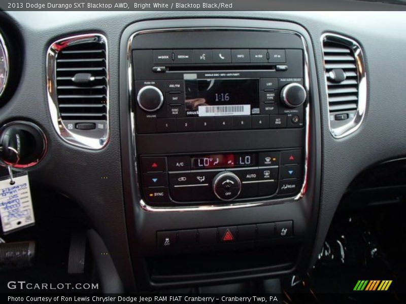 Controls of 2013 Durango SXT Blacktop AWD