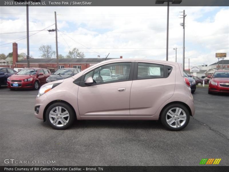 Techno Pink / Silver/Silver 2013 Chevrolet Spark LS