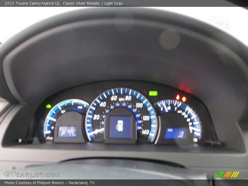 Classic Silver Metallic / Light Gray 2013 Toyota Camry Hybrid LE