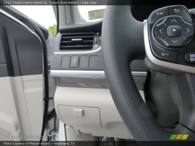 Classic Silver Metallic / Light Gray 2013 Toyota Camry Hybrid LE