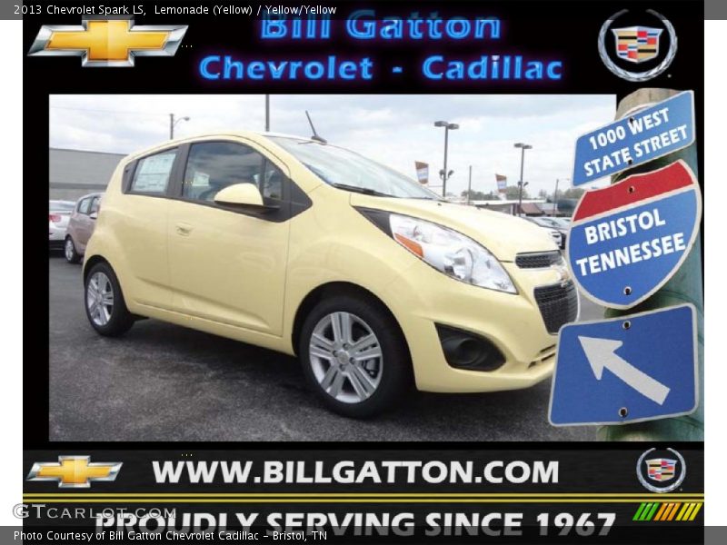 Lemonade (Yellow) / Yellow/Yellow 2013 Chevrolet Spark LS
