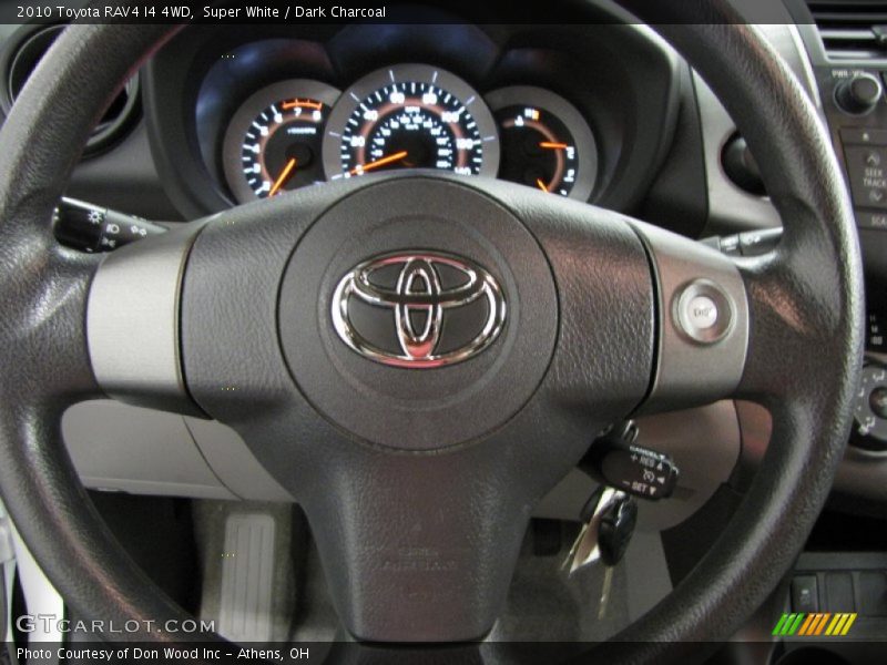 Super White / Dark Charcoal 2010 Toyota RAV4 I4 4WD