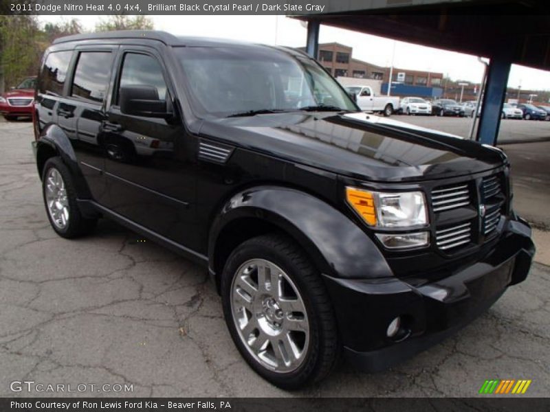 Brilliant Black Crystal Pearl / Dark Slate Gray 2011 Dodge Nitro Heat 4.0 4x4