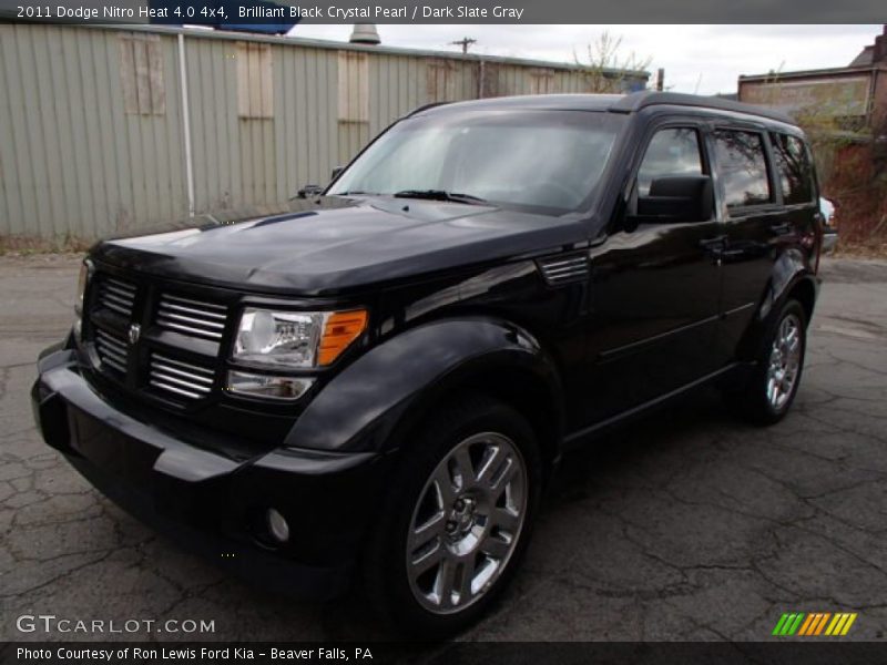Brilliant Black Crystal Pearl / Dark Slate Gray 2011 Dodge Nitro Heat 4.0 4x4
