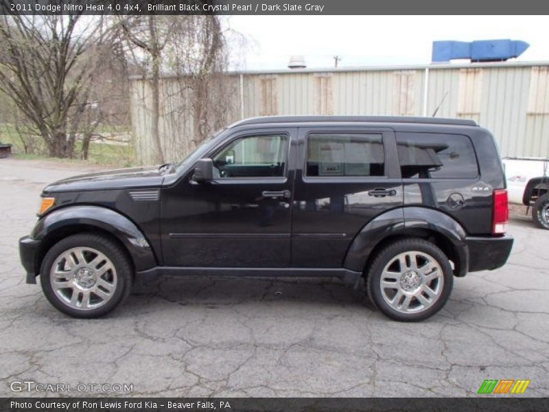 Brilliant Black Crystal Pearl / Dark Slate Gray 2011 Dodge Nitro Heat 4.0 4x4