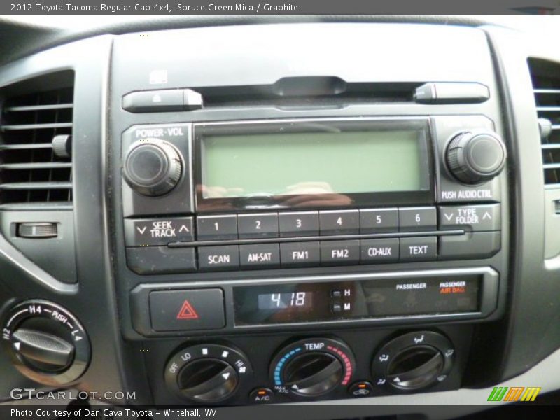 Controls of 2012 Tacoma Regular Cab 4x4