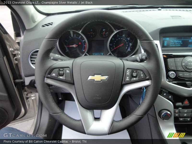 Champagne Silver Metallic / Jet Black 2013 Chevrolet Cruze LT