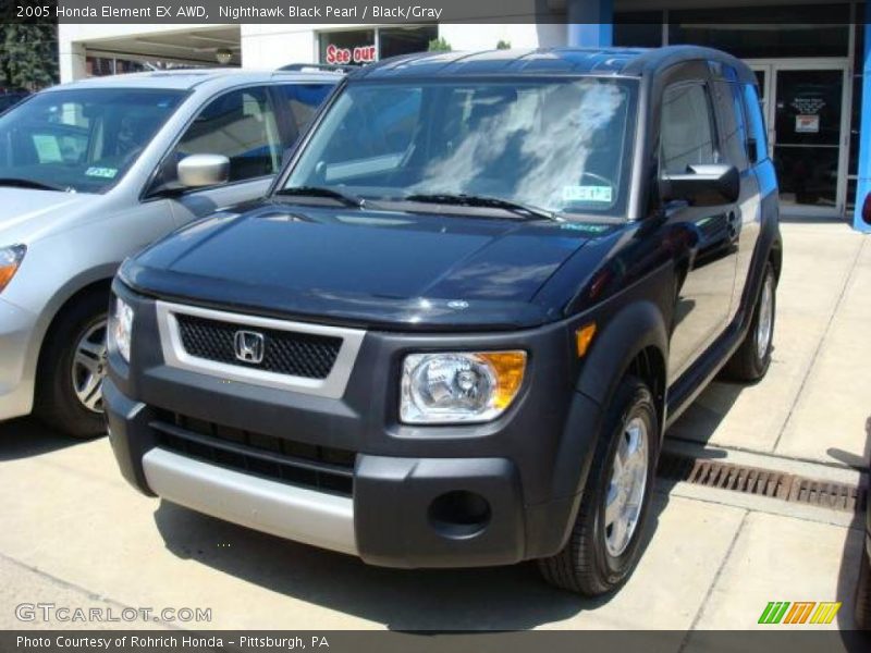 Nighthawk Black Pearl / Black/Gray 2005 Honda Element EX AWD