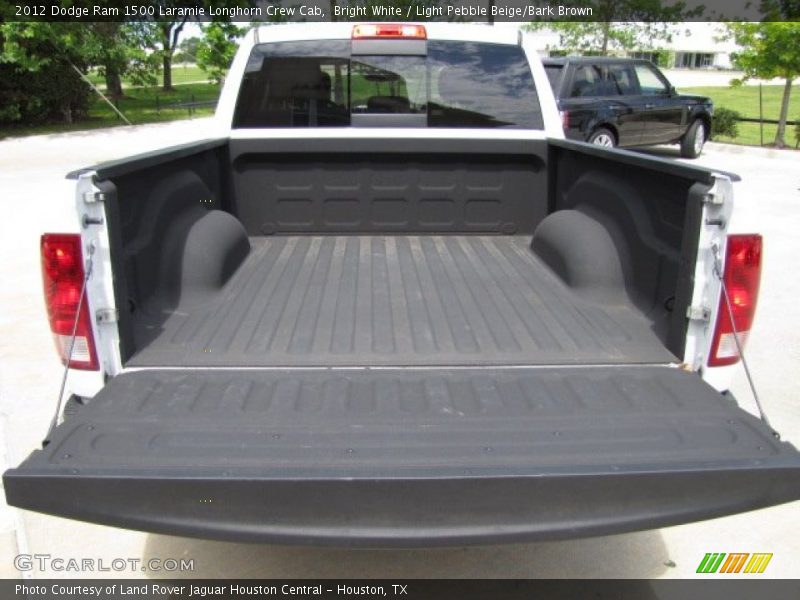 Bright White / Light Pebble Beige/Bark Brown 2012 Dodge Ram 1500 Laramie Longhorn Crew Cab