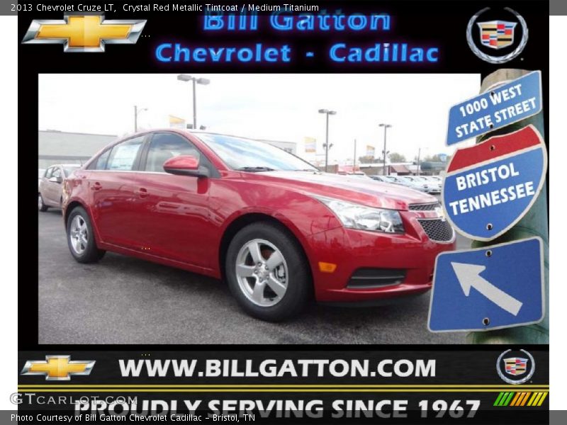 Crystal Red Metallic Tintcoat / Medium Titanium 2013 Chevrolet Cruze LT