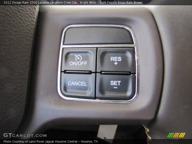 Bright White / Light Pebble Beige/Bark Brown 2012 Dodge Ram 1500 Laramie Longhorn Crew Cab