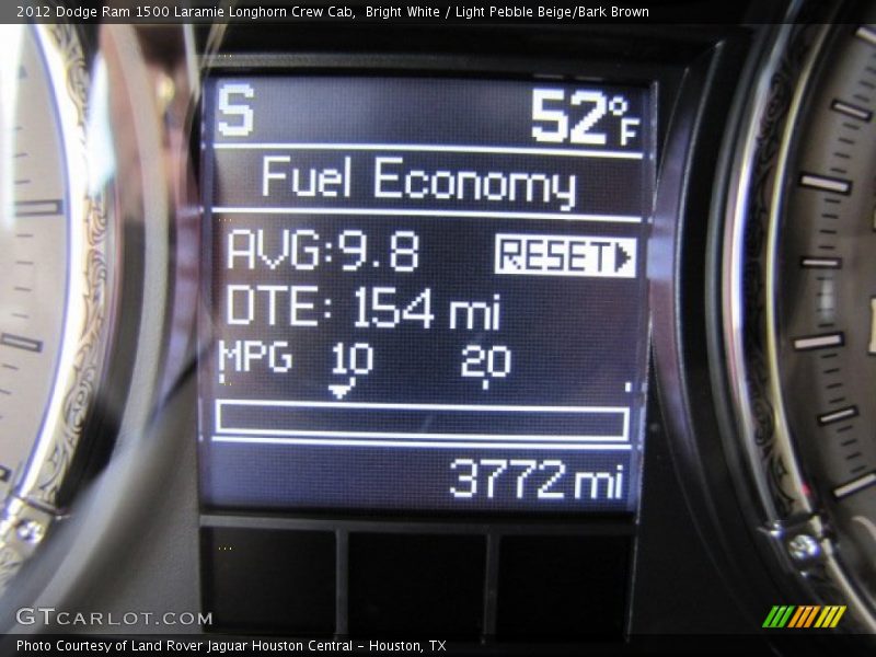 Bright White / Light Pebble Beige/Bark Brown 2012 Dodge Ram 1500 Laramie Longhorn Crew Cab