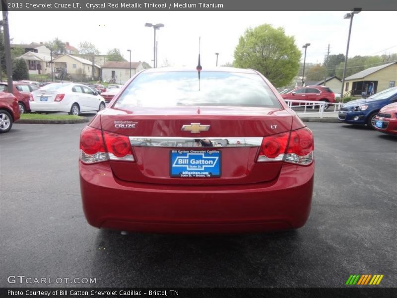 Crystal Red Metallic Tintcoat / Medium Titanium 2013 Chevrolet Cruze LT