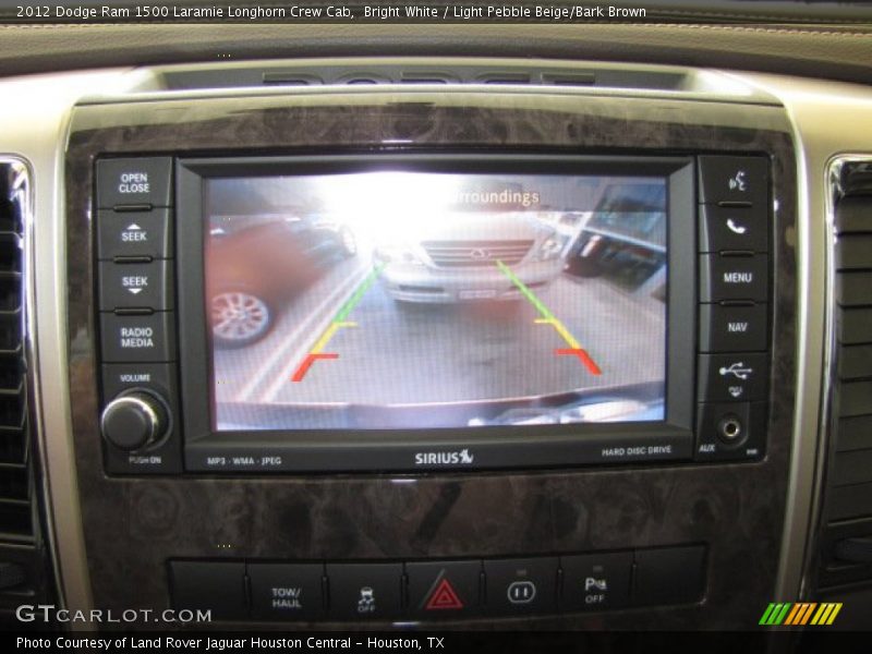 Bright White / Light Pebble Beige/Bark Brown 2012 Dodge Ram 1500 Laramie Longhorn Crew Cab