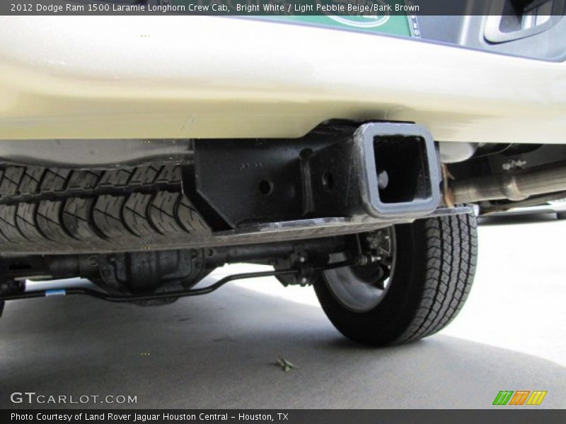 Bright White / Light Pebble Beige/Bark Brown 2012 Dodge Ram 1500 Laramie Longhorn Crew Cab